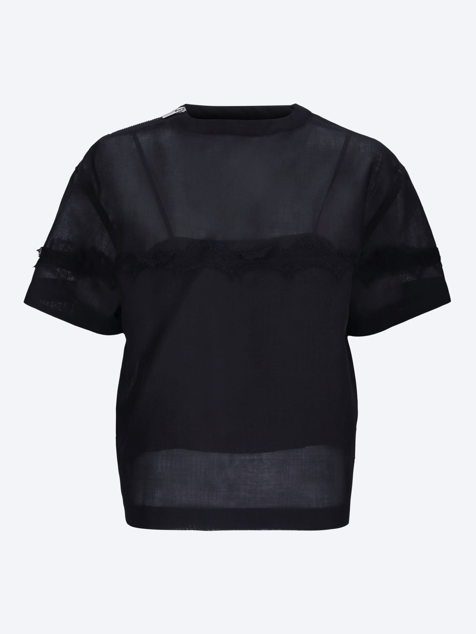 Wool organza pullover 1