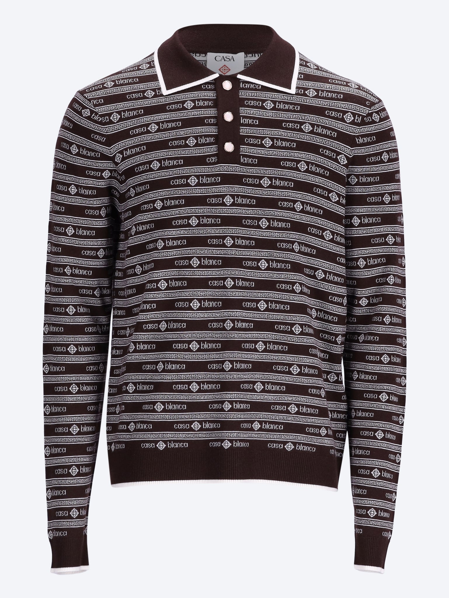 Wordmark long sleeve polo 1