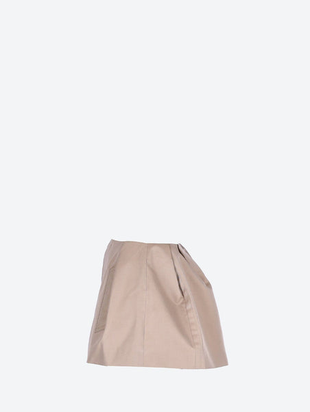 Woven cotton gabardine shorts