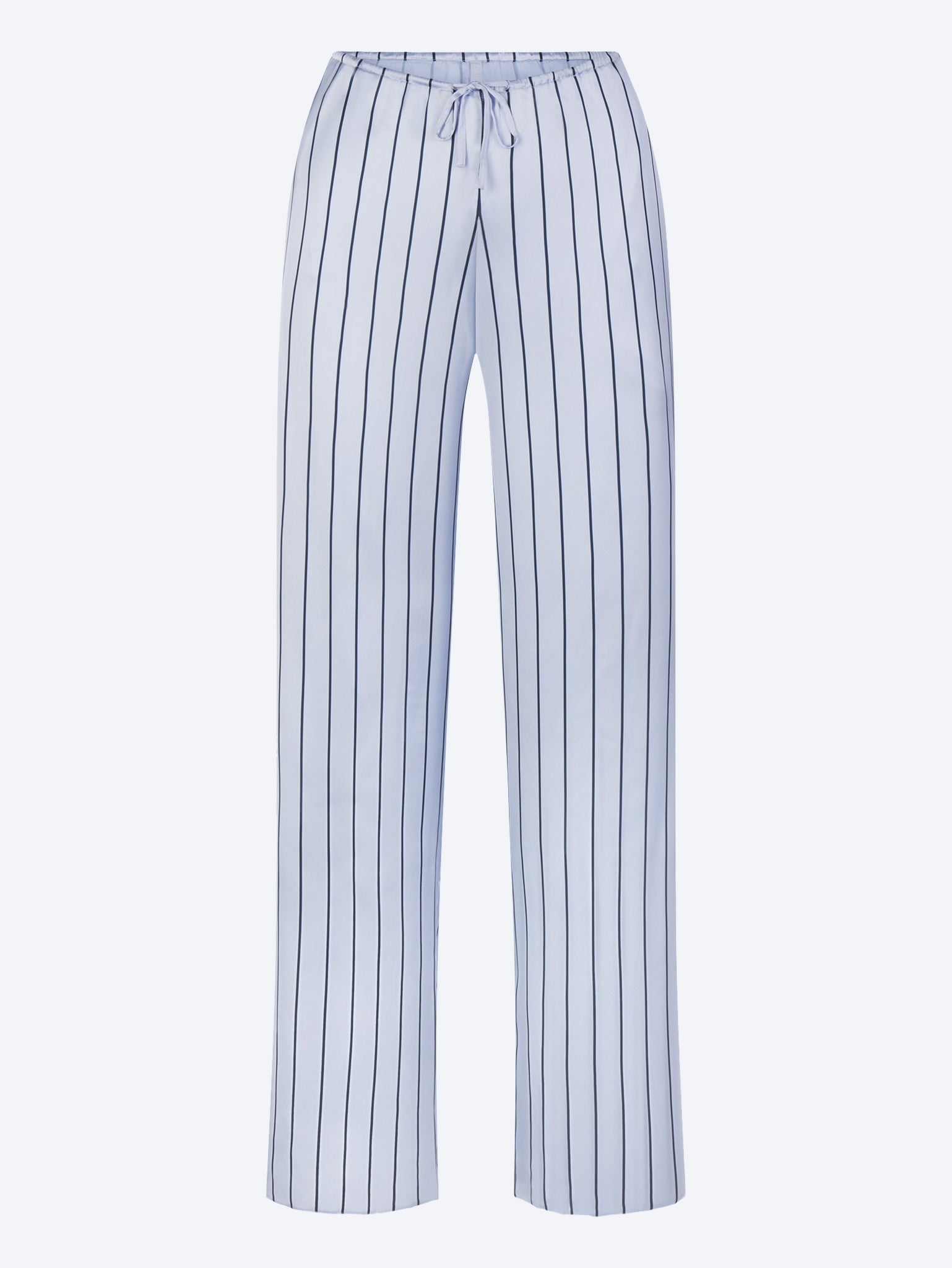 Pantalon de nuit tissé brillant avec dentelle 1