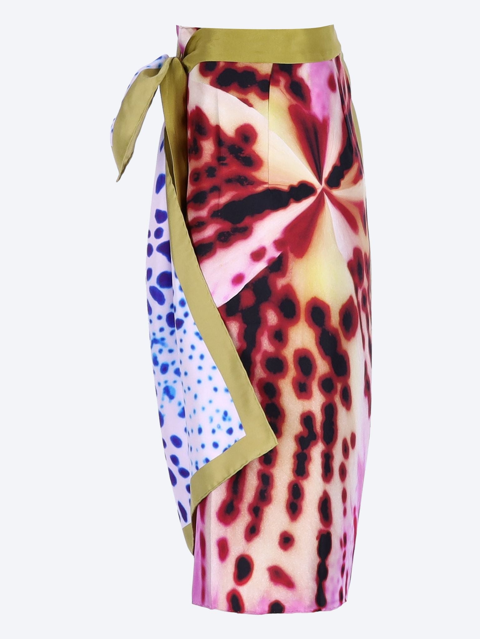 Wrap scarf printed skirt 2