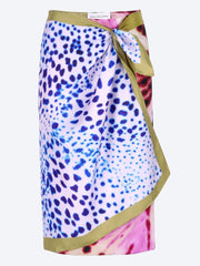 Wrap scarf printed skirt ref: