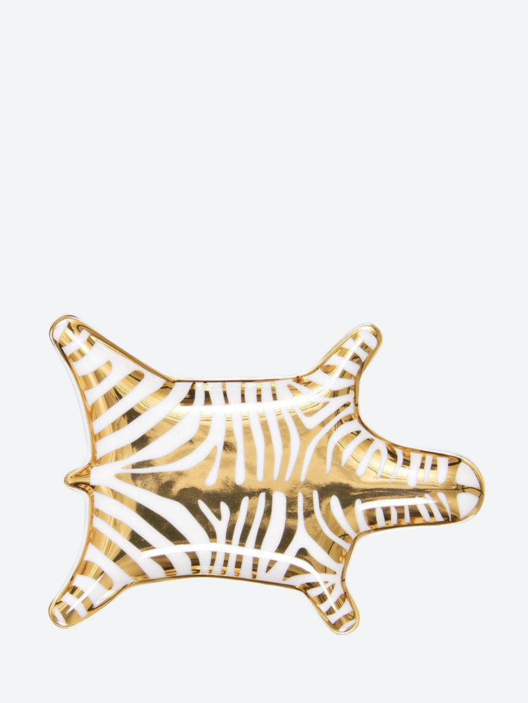 ZEBRA STACKING DISH GOLD 1