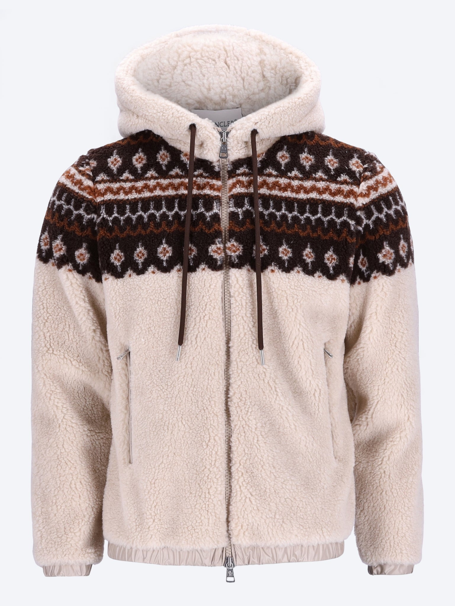 Teddy Jacquard Zip Up Cardigan 1