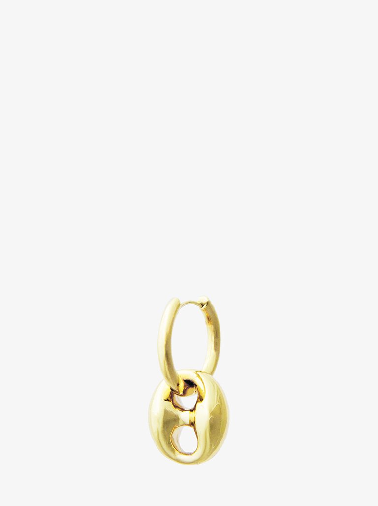 Yoti single hoops gold plated earrings 1