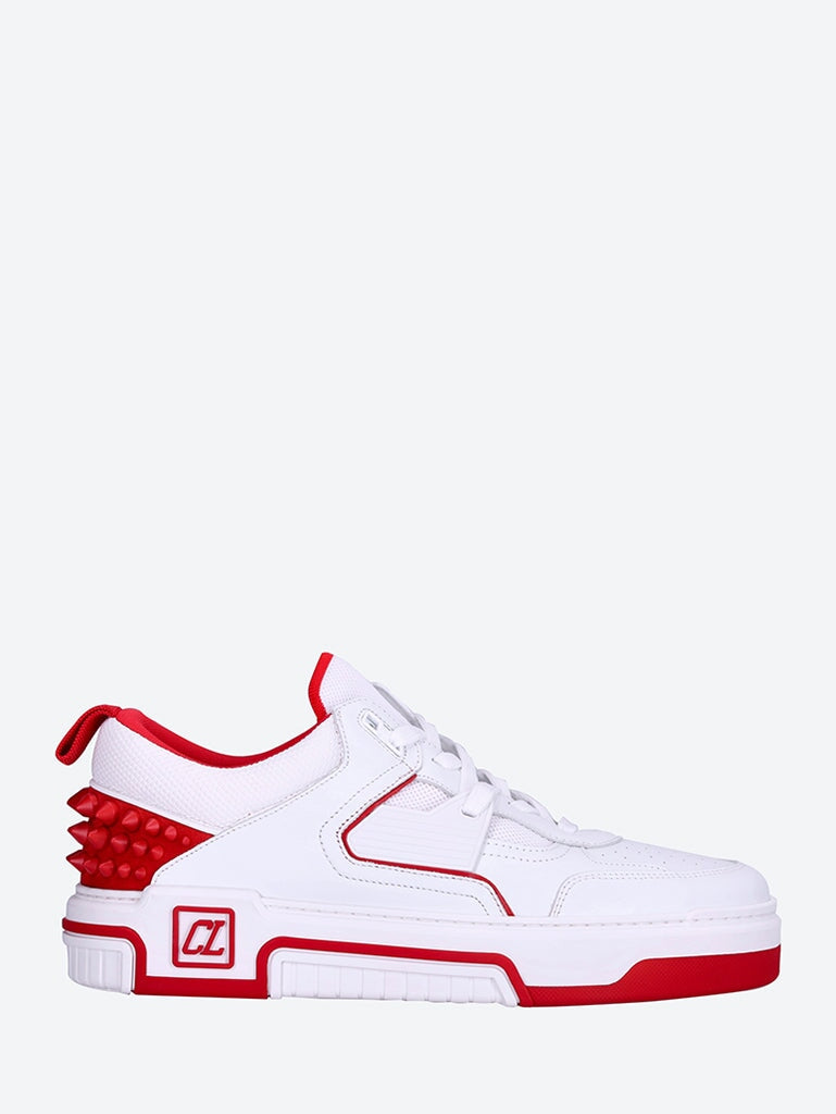 Christian Louboutin Astroloubi Men's White/Red Leather Sneakers New  FW23