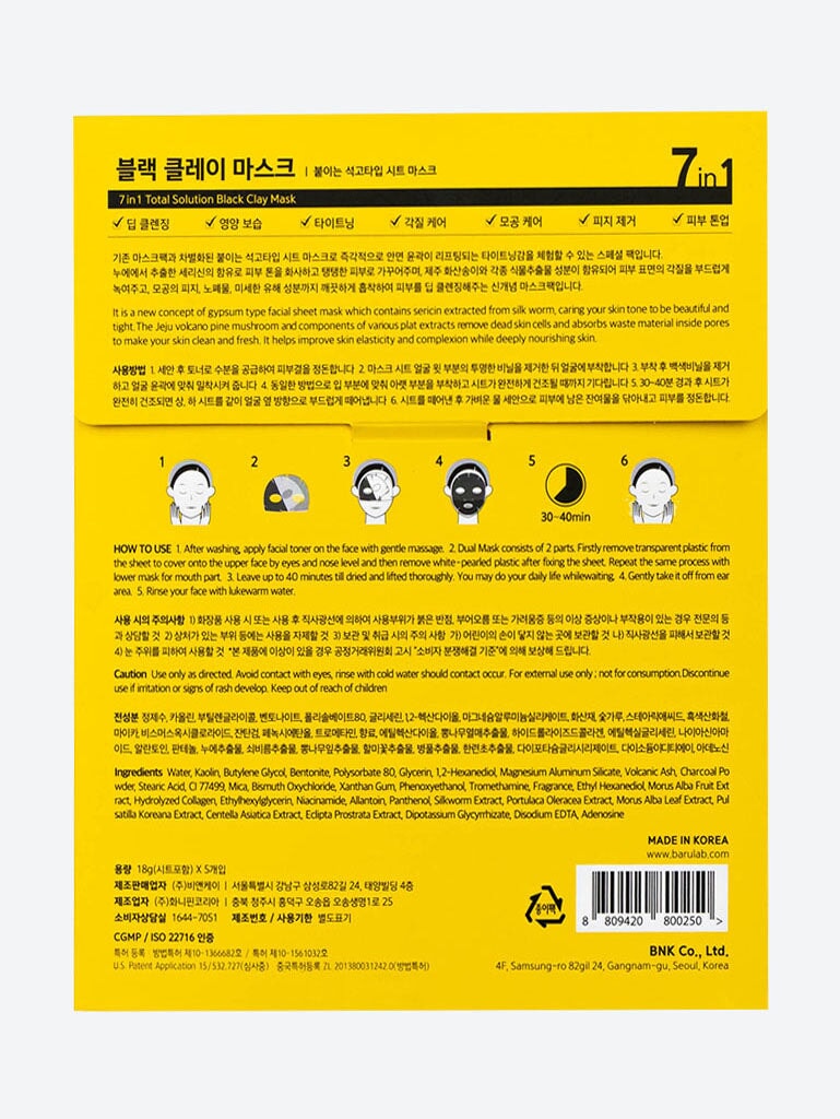 Schwarze Tonmaske 30g 2