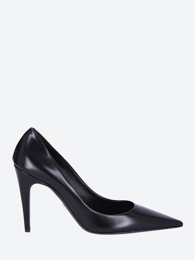 Brushed leather pumps 1