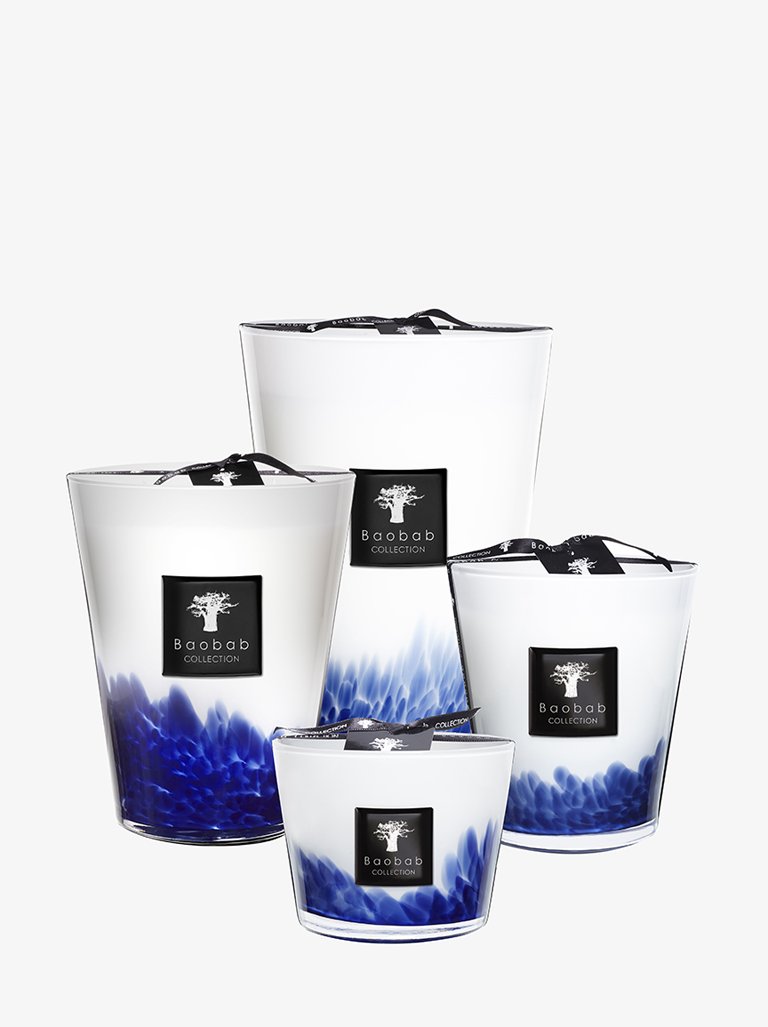 Federn Touareg blaue Kerze 1