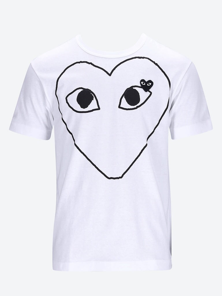Cdg play black heart t-shirt 1