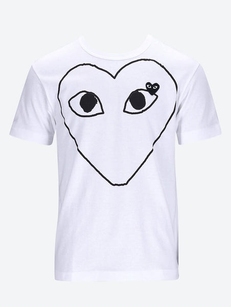 Cdg play black heart t-shirt