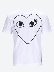 Cdg play black heart t-shirt ref:
