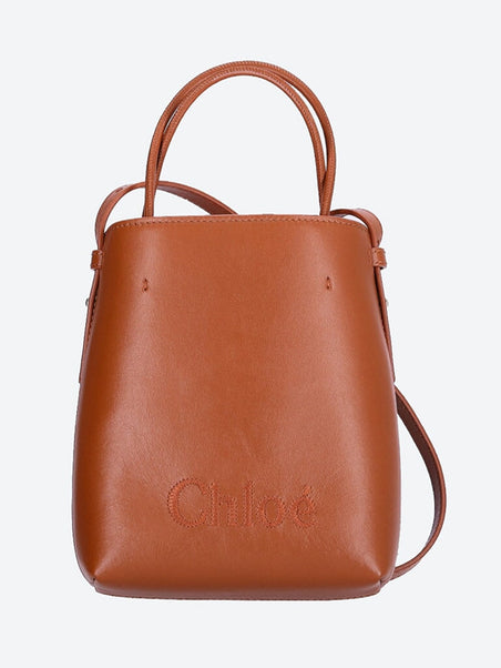 Chloe sense leather micro tote bag