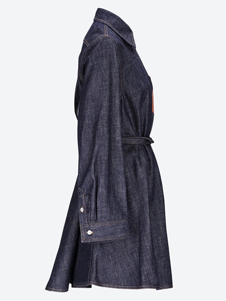 Robe surchemise trapèze en coton 2