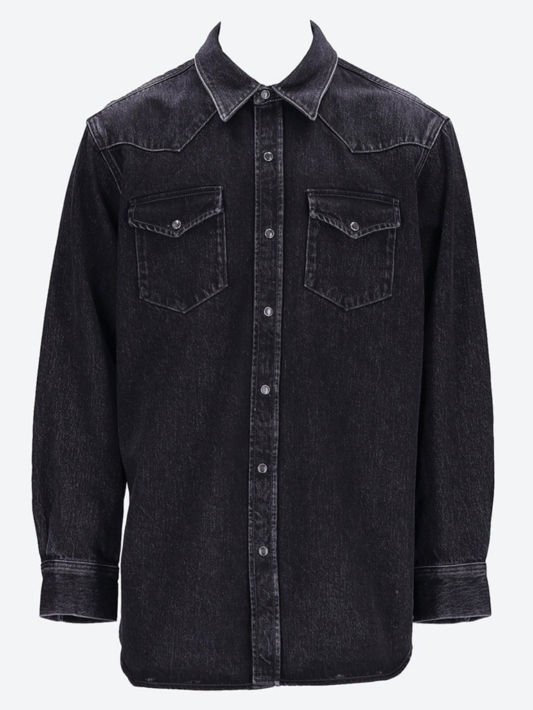 Denim long sleeve shirt 1