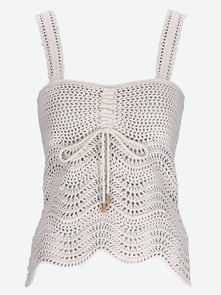 Devi textured knit tank top 1