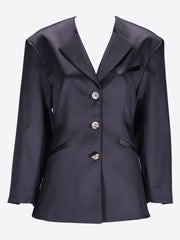Double satin fitted blazer ref: