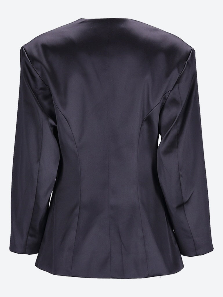 Double satin fitted blazer 2