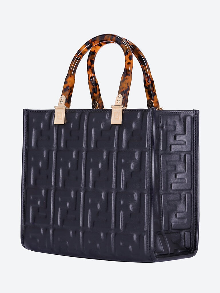 Fendi sunshine ff leather tote bag 2