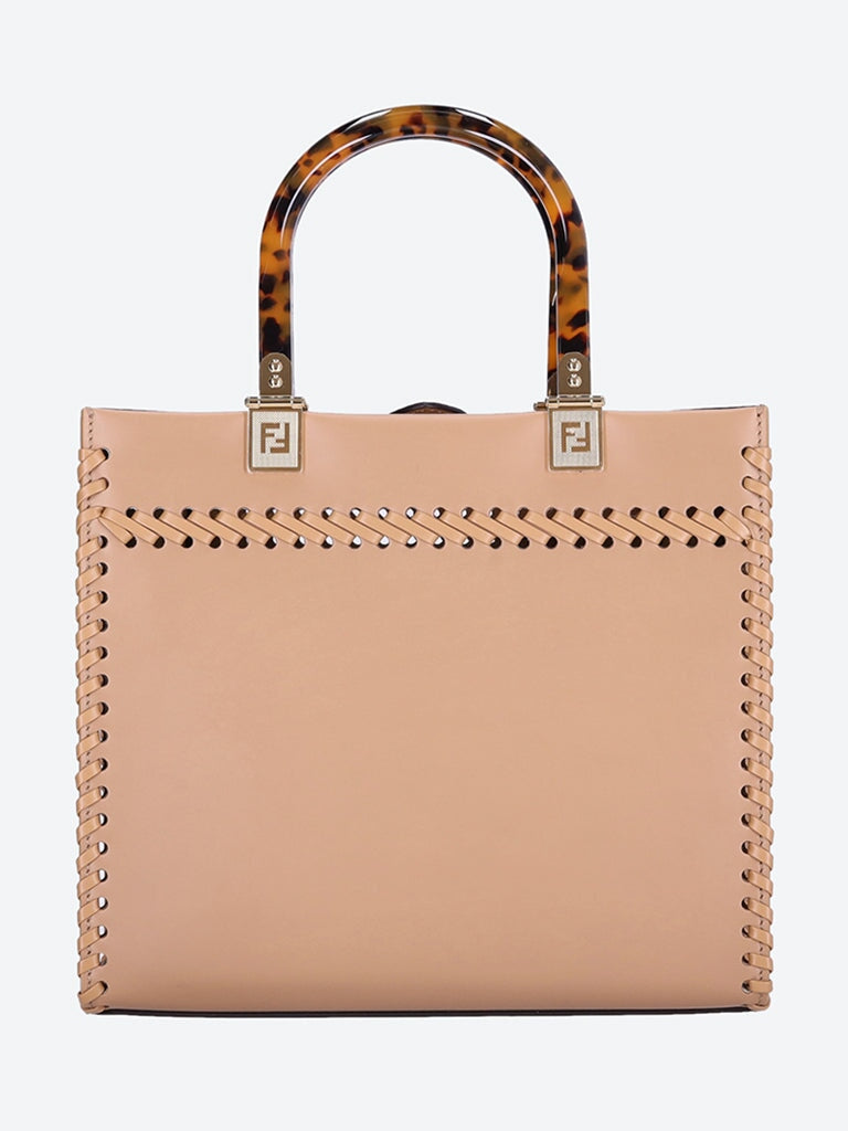 Fendi sunshine leather tote bag 5