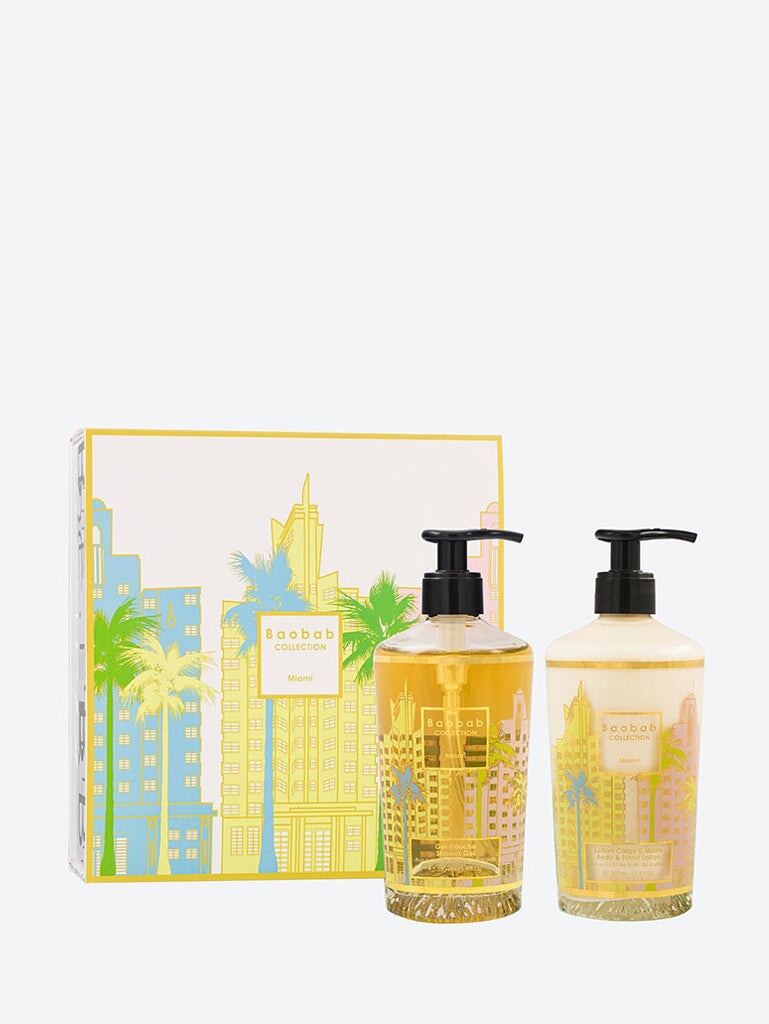 Coffret cadeau miami lotion corps et mains - gel douche 1