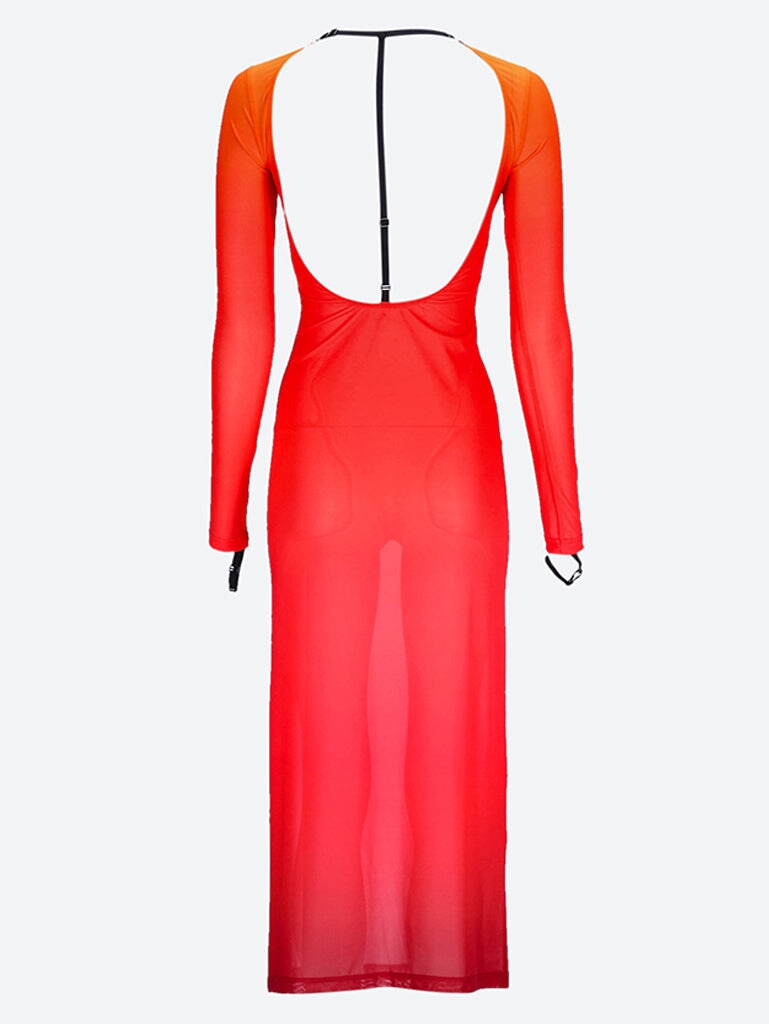 Gradient sunset 2nd skin dress 2