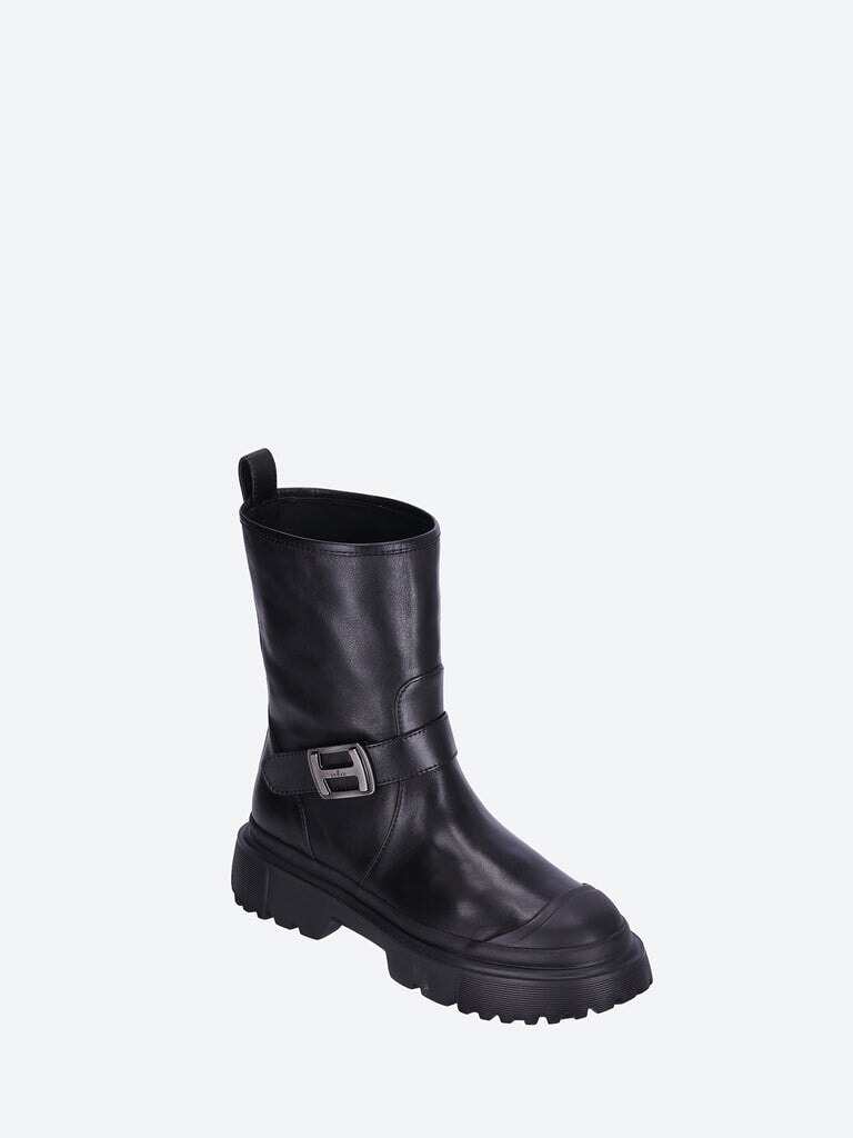Hogan calfskin biker boots 2