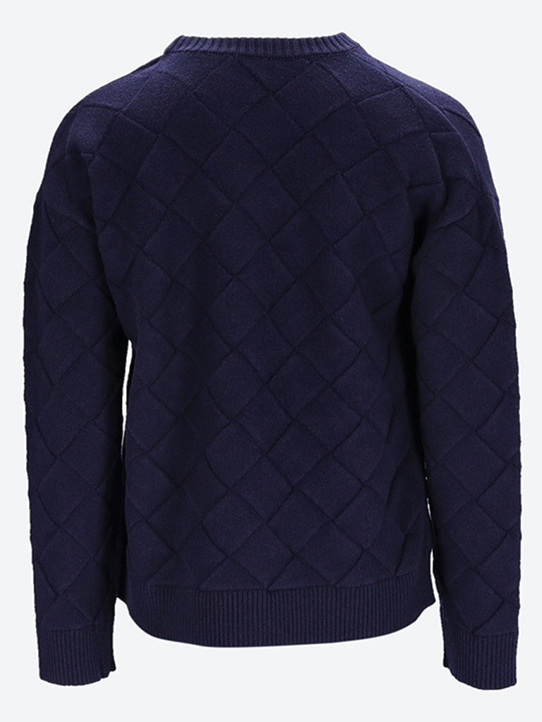Intreccio knit wool crewneck sweate 3