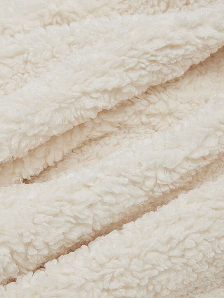 JUMBO KATILA DBL SIDE BLANKET IVORY 2