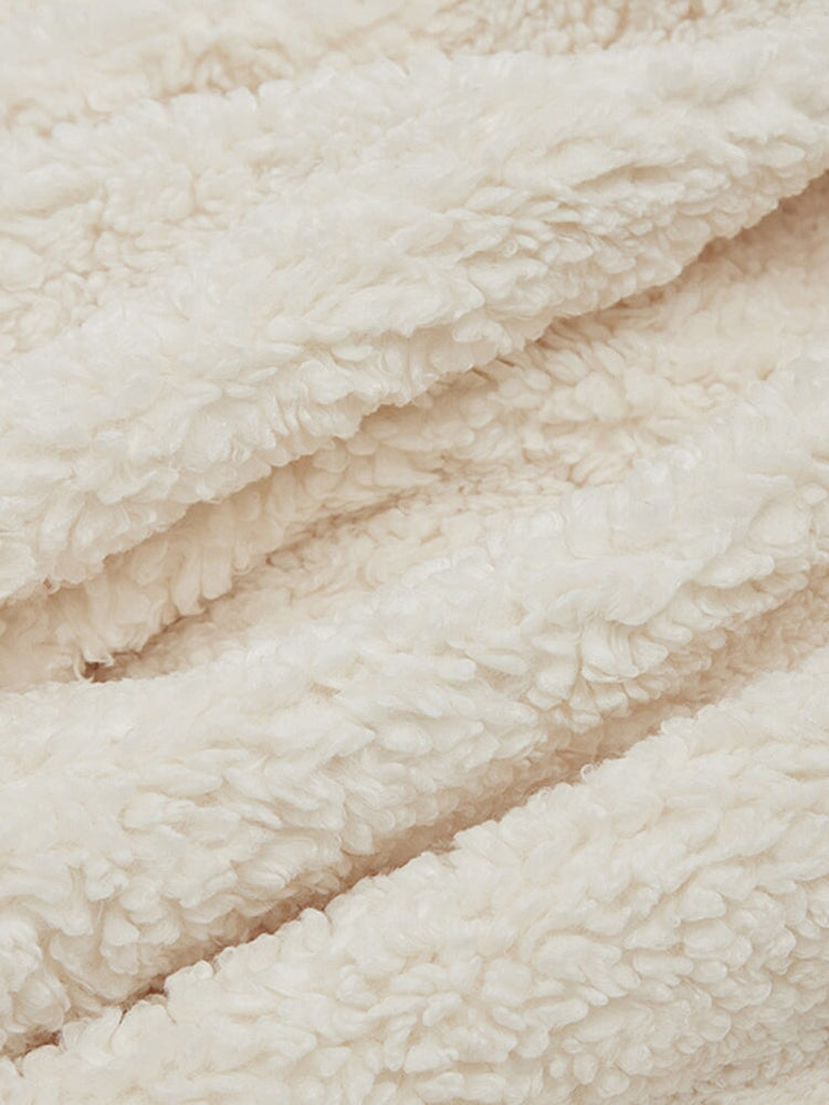 JUMBO KATILA DBL SIDE BLANKET IVORY 2