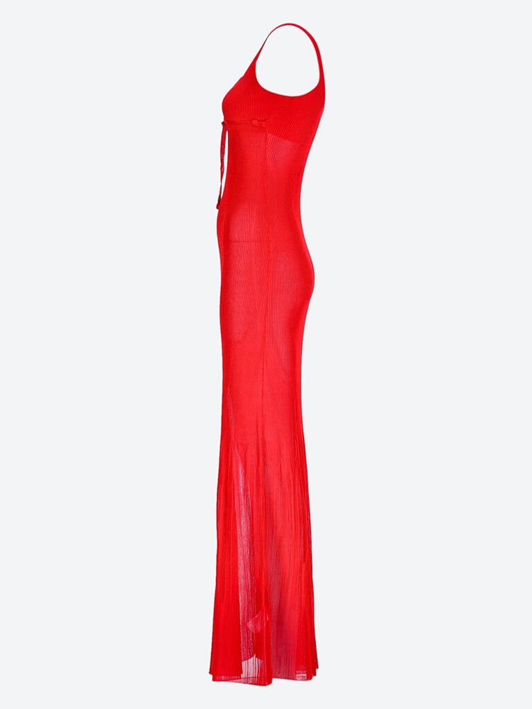 La robe maille oranger 2