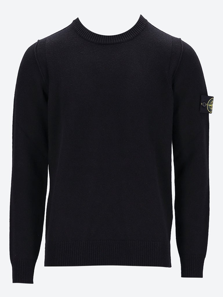 Lambswool crewneck knitwear 1