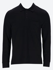 Long sleeves pique cotton polo ref: