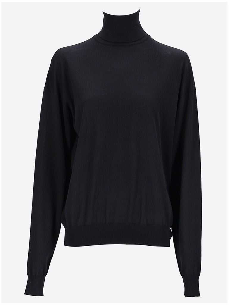 Loose fit turtleneck sweater 1