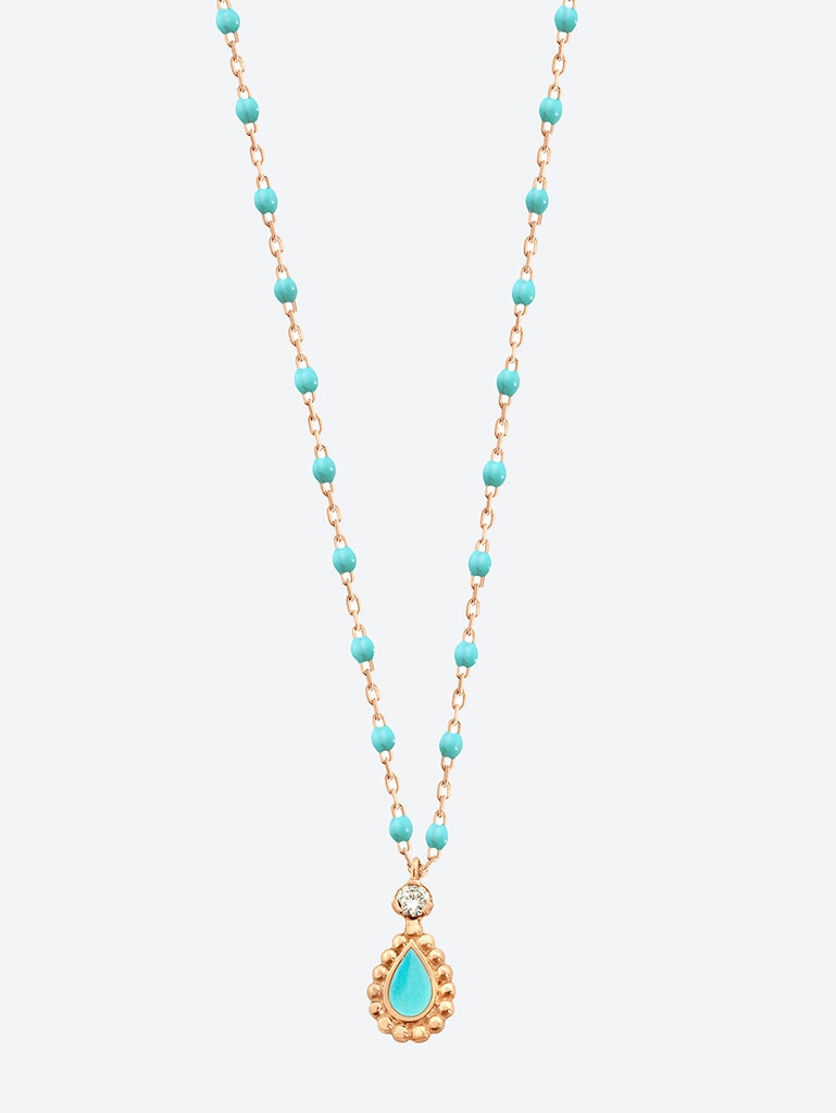 LUCKY CASHMERE DIAMOND ROSE GOLD NECKLACE 42 CM 1