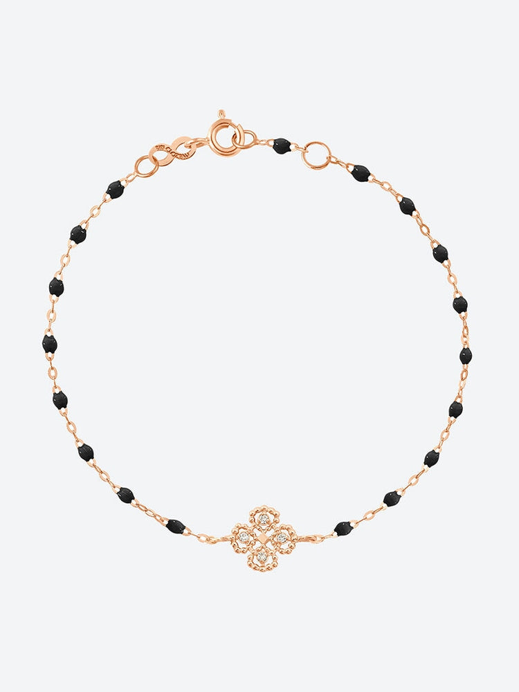 Bracelet en or rose Gigi Lucky Clover 17 cm 1