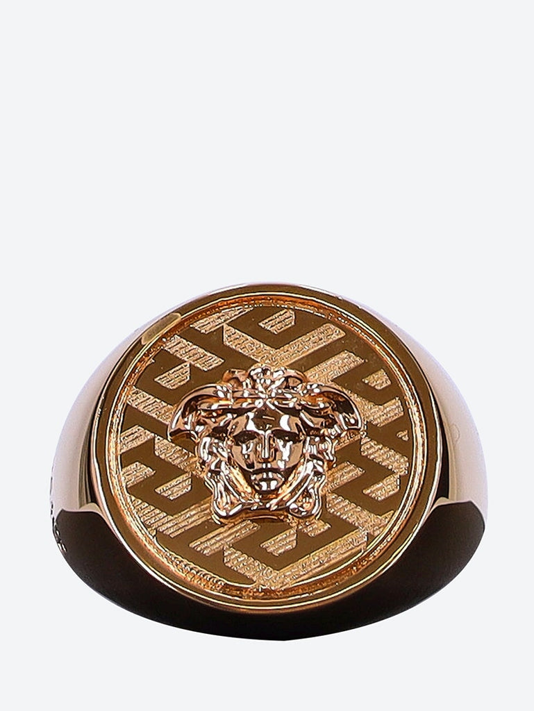 Versace medusa sale gold ring