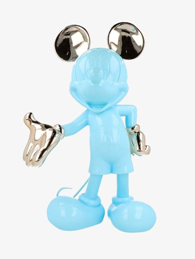 Minnie welcome bleu pastel & or rose 1