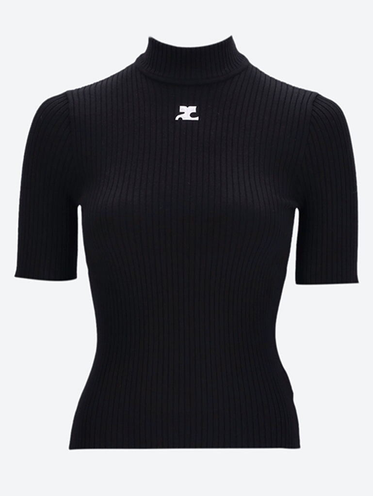 Pull à manches courtes en maille côtelée Reedition 1