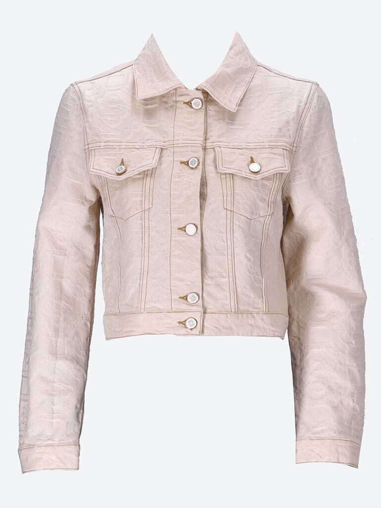 Monogram jacquard denim jacket 1