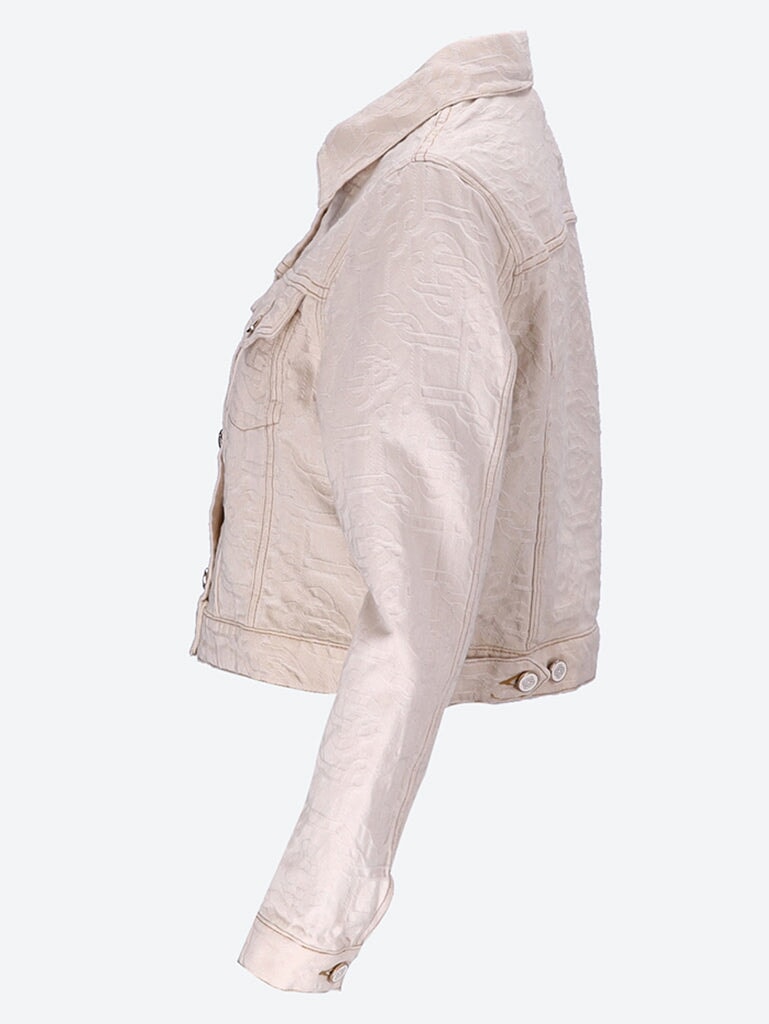 Monogram jacquard denim jacket 2