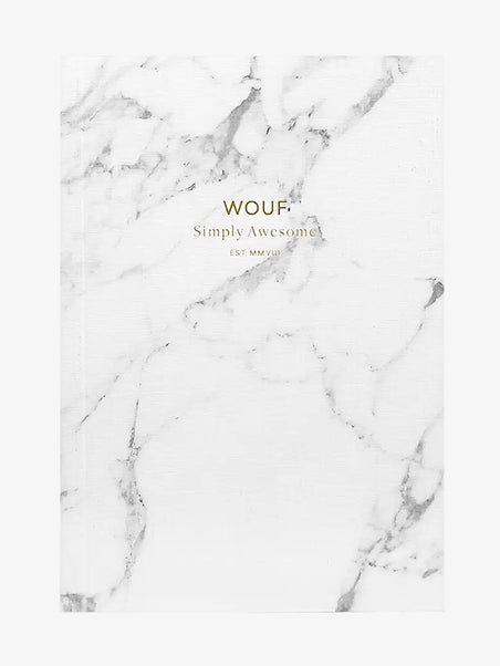 White marble a6 notebook