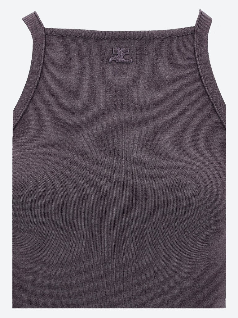 Neckline milano knit tank top 2