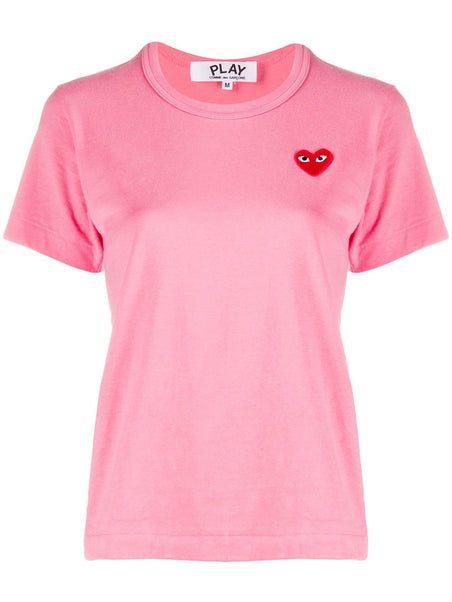 Cdg play red heart short sleeve t-s