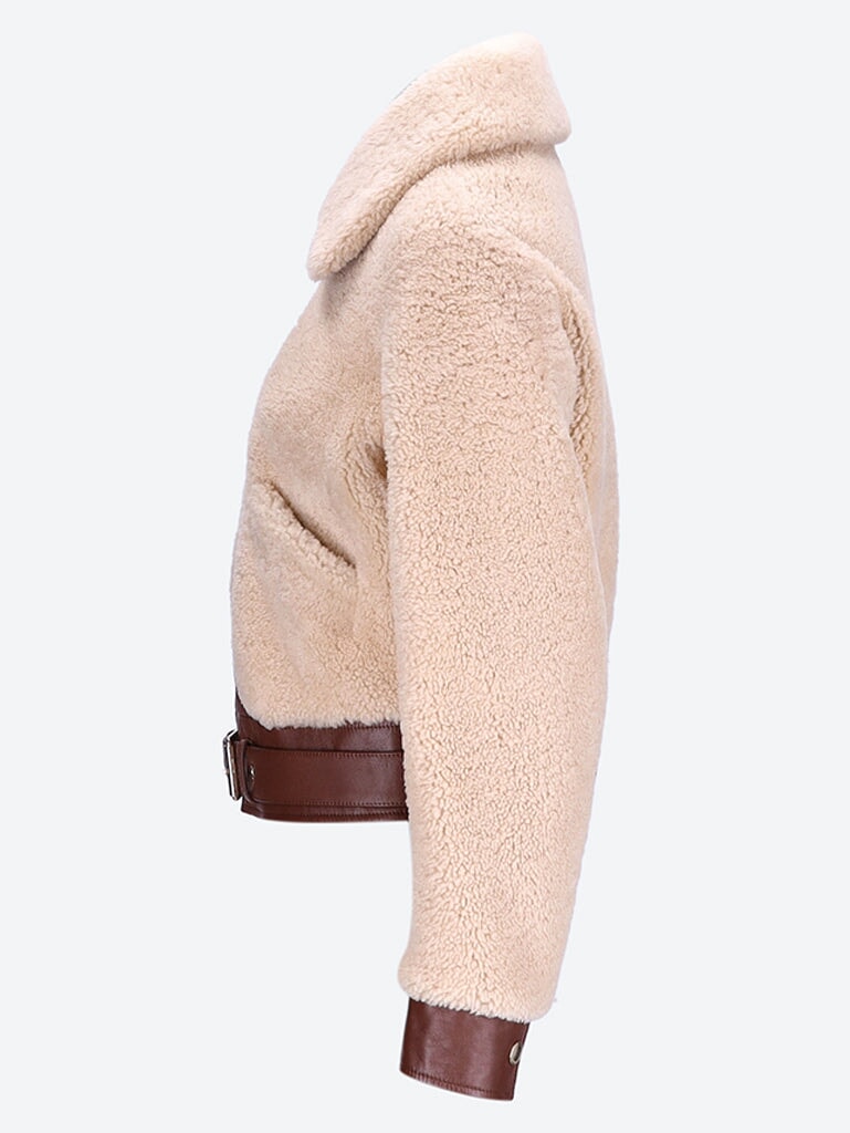 Patchwork leather jacket 3