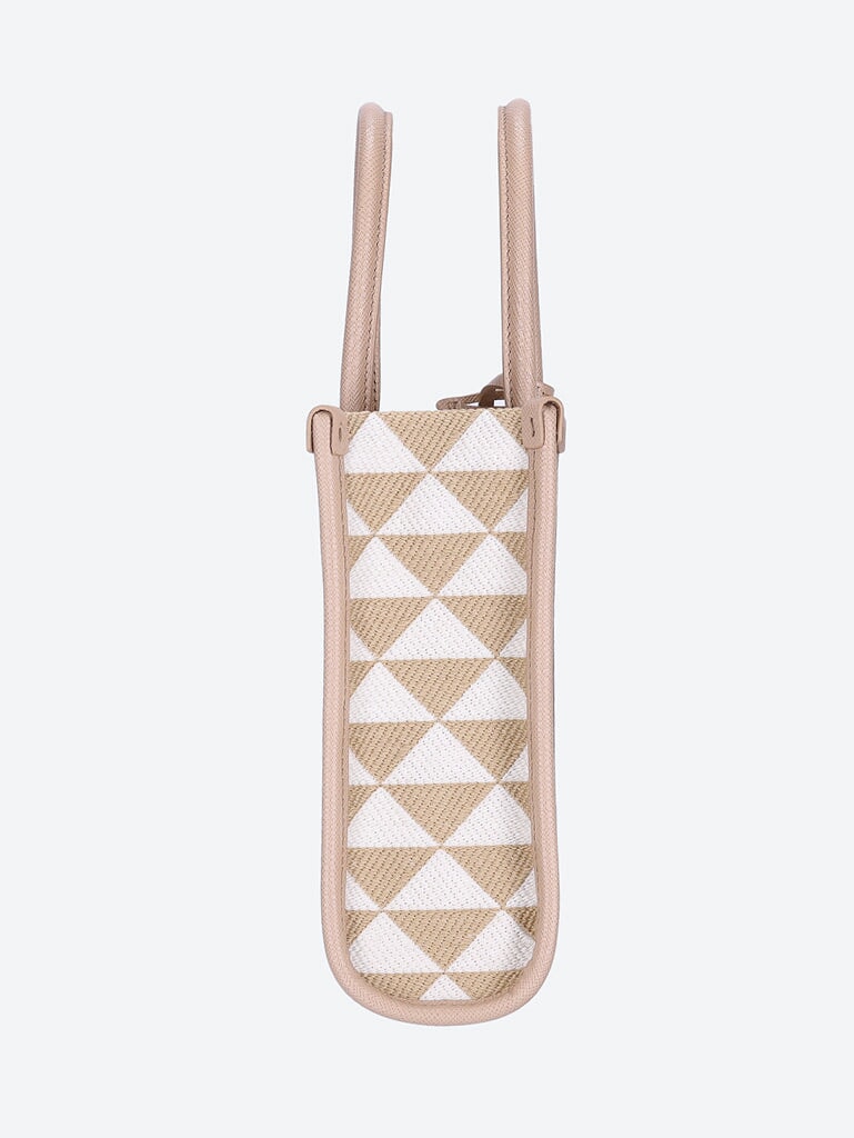 Minitasche aus Stoff mit Prada-Symbolstickerei 4