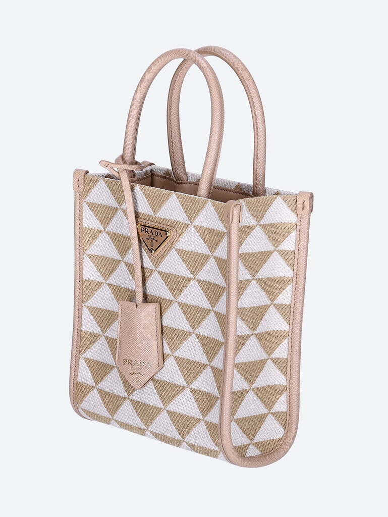 Minitasche aus Stoff mit Prada-Symbolstickerei 2