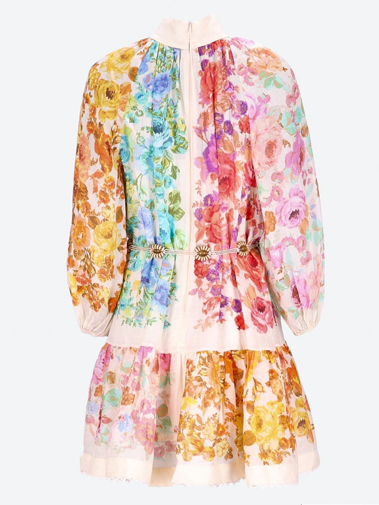 Raie Lantern Mini robe robe 2