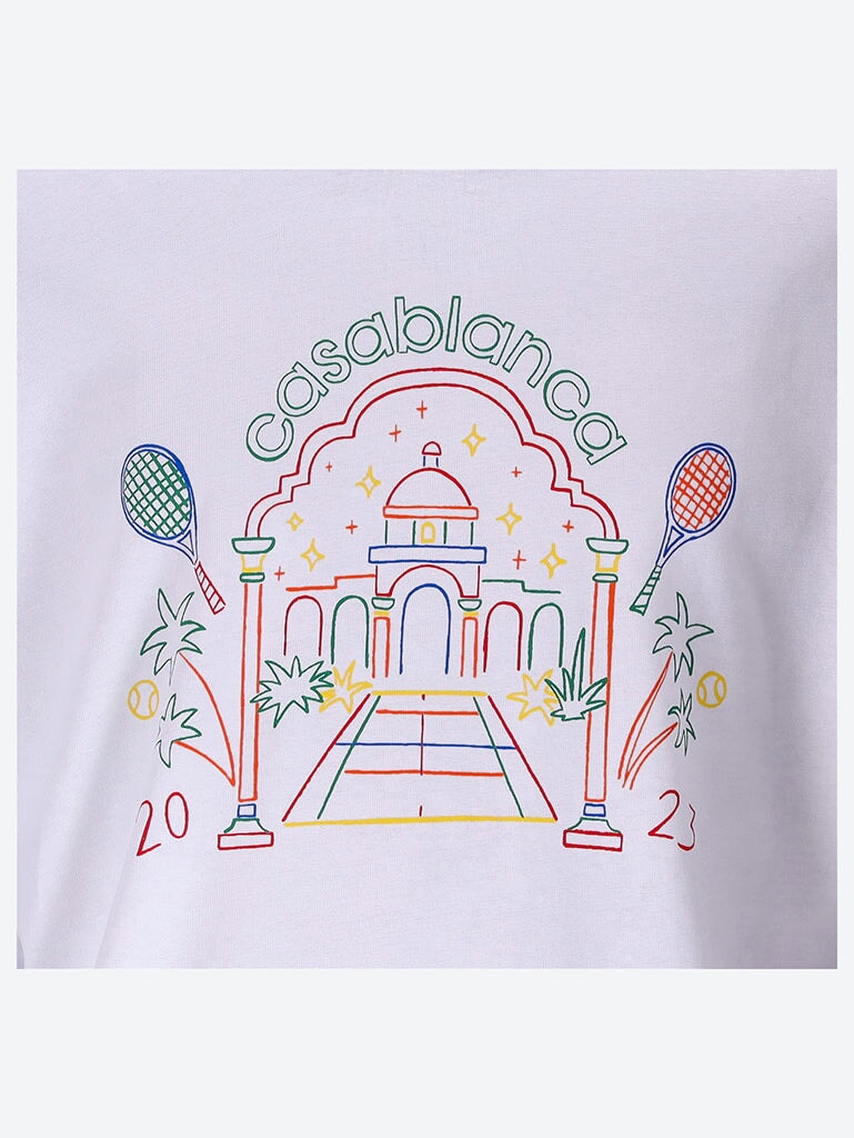 T-shirt du temple arc-en-ciel Crayon 2