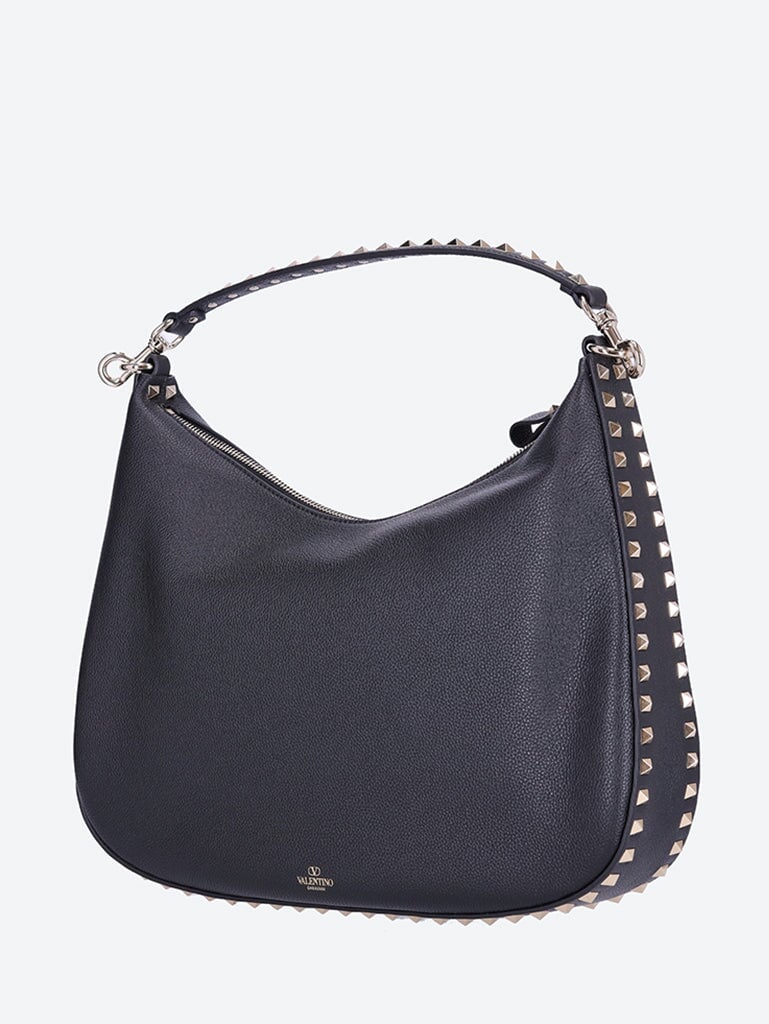 Rockstud leather hobo bag 2